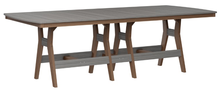 Berlin Gardens Harbor 44" x 96" Rectangular Table Bar Height (Natural Finish)